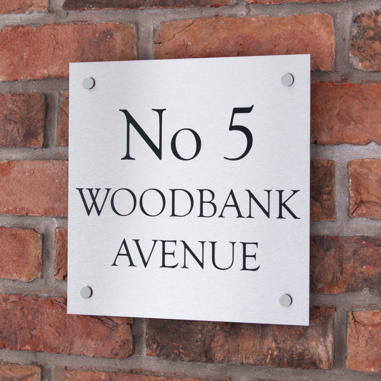 Stainless Steel Square House Sign