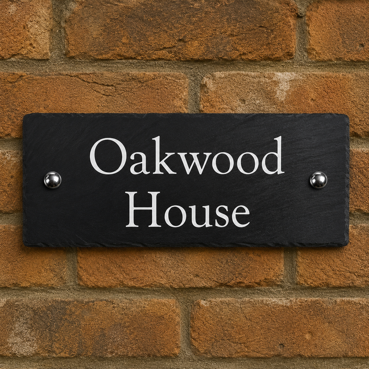 Rustic Slate House Sign