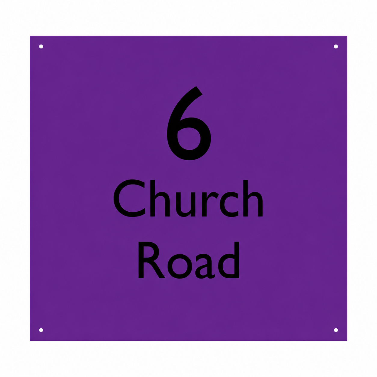 Acrylic House Sign - Square