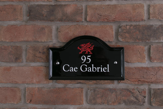 Ceramic Bridge House Sign 27.5 x 16.5cm
