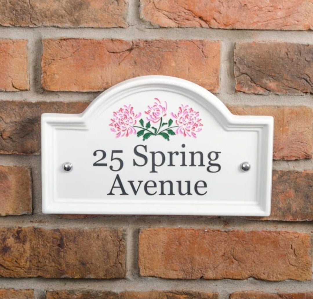 Ceramic Bridge House Sign 27.5 x 16.5cm