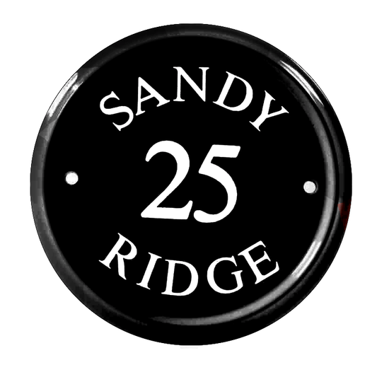 Round Ceramic House Sign 16cm