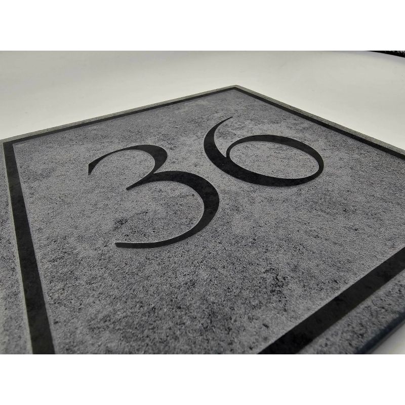 Reversed Slate House Number - 15 x 15cm
