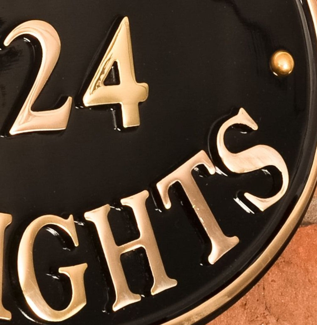 Oval House Sign