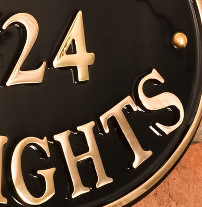 Oval House Sign