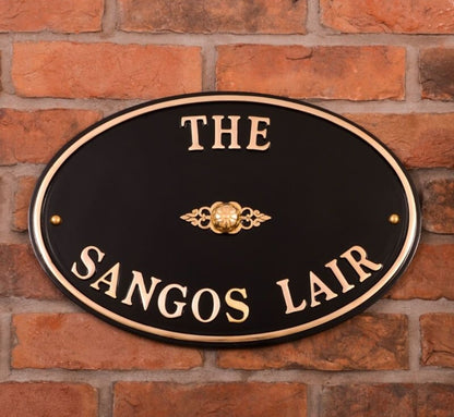 Oval House Sign