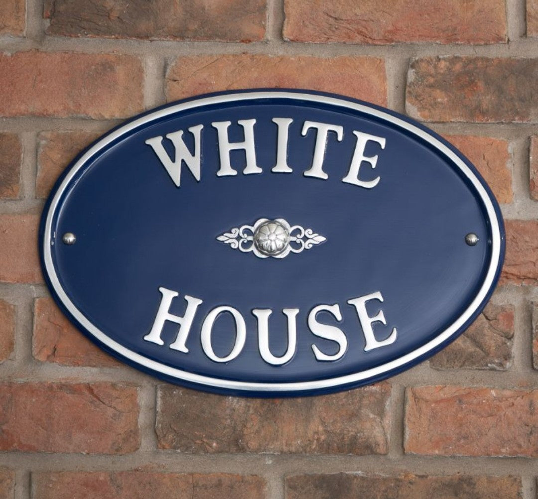 Oval House Sign