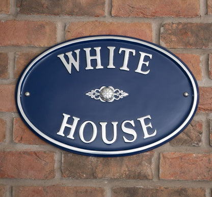 Oval House Sign