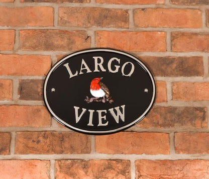 Oval House Sign