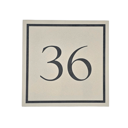 Reversed Slate House Number - 15 x 15cm
