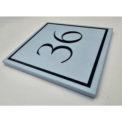 Reversed Slate House Number - 15 x 15cm
