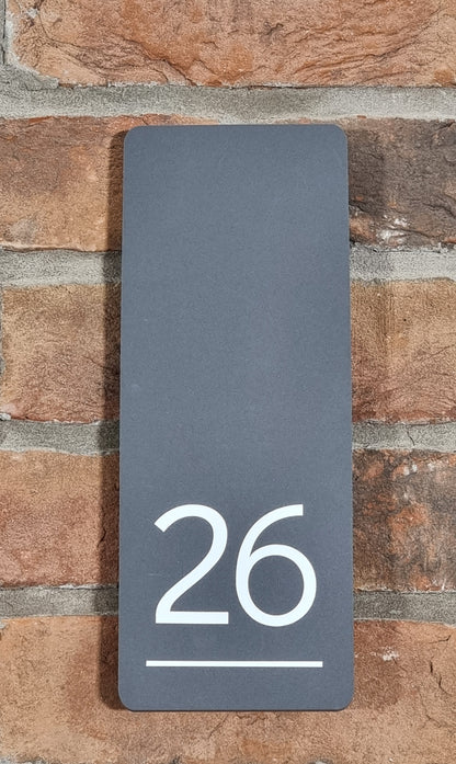 Acrylic House Sign - Rectangle Curved 35 x 19cm