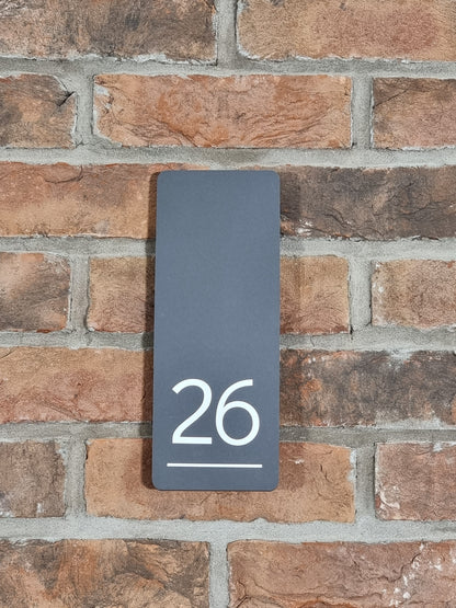 Acrylic House Sign - Rectangle Curved 35 x 19cm