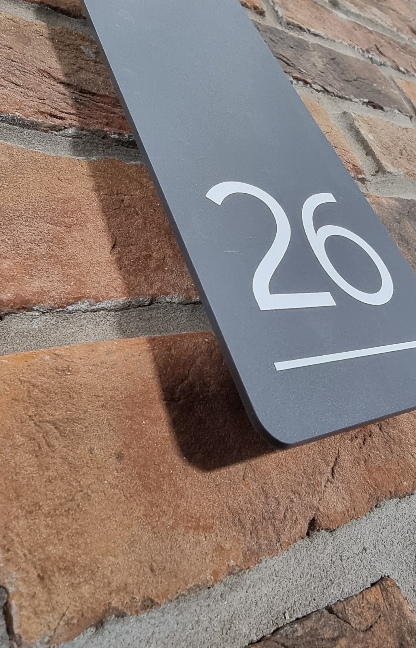 Acrylic House Sign - Rectangle Curved 35 x 19cm