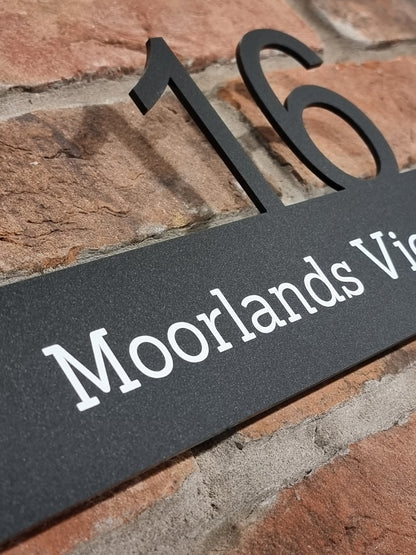 Acrylic House Sign - Rose Gold/Black