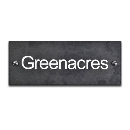 Smooth Slate House Sign