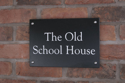 Granite House Sign in Black