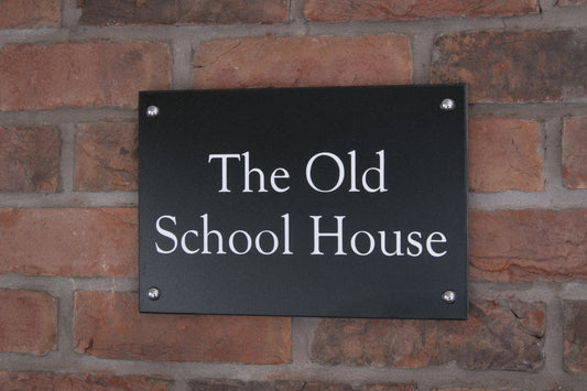 Granite House Sign in Black