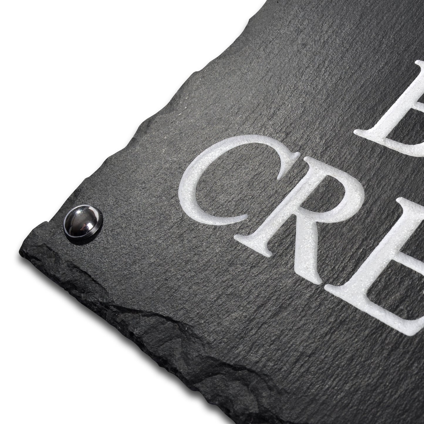 Rustic Slate House Sign