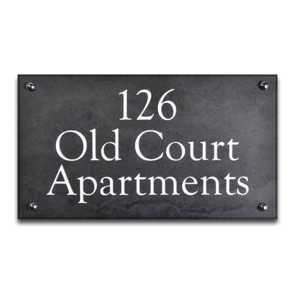 Smooth Slate House Sign