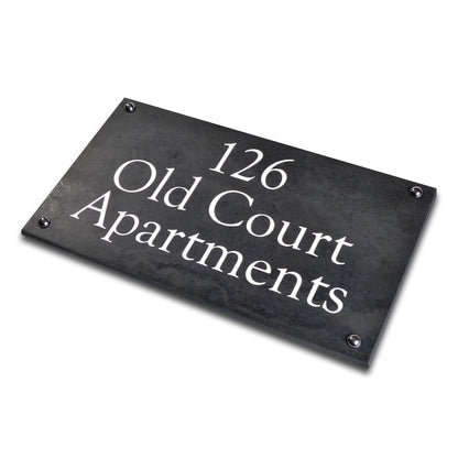 Smooth Slate House Sign