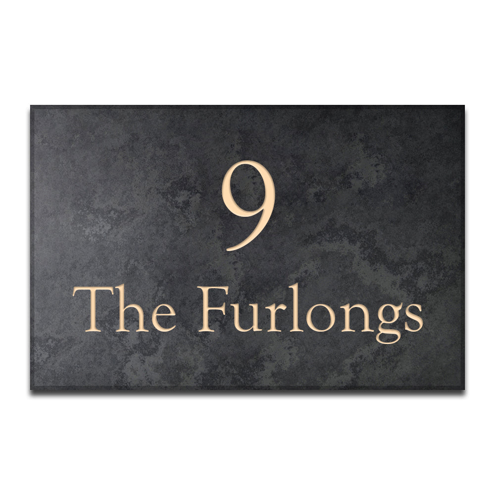 Smooth Slate House Sign