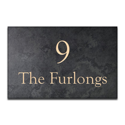 Smooth Slate House Sign