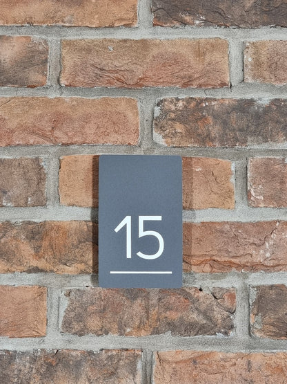 Acrylic House Sign - Rectangle Curved 35 x 19cm