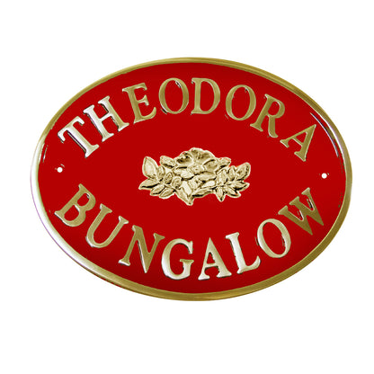 Oval House Sign