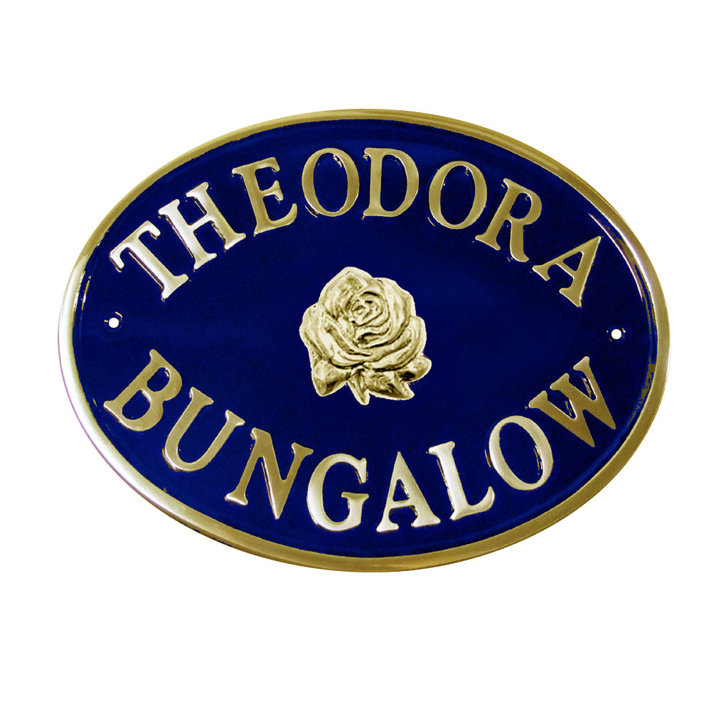 Oval House Sign