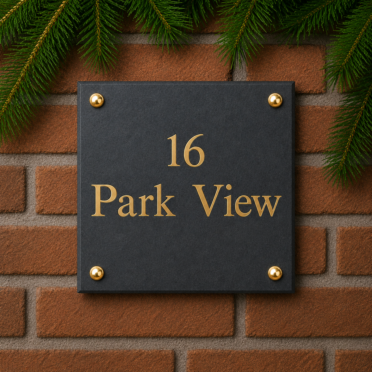 Smooth Slate House Sign