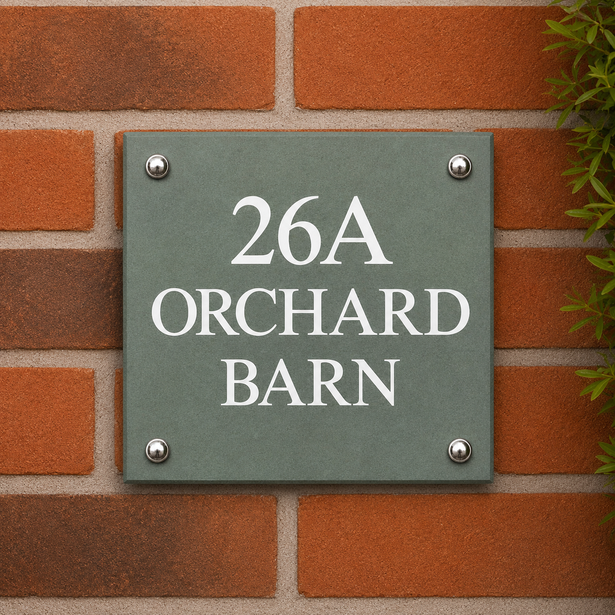 Smooth Slate House Sign