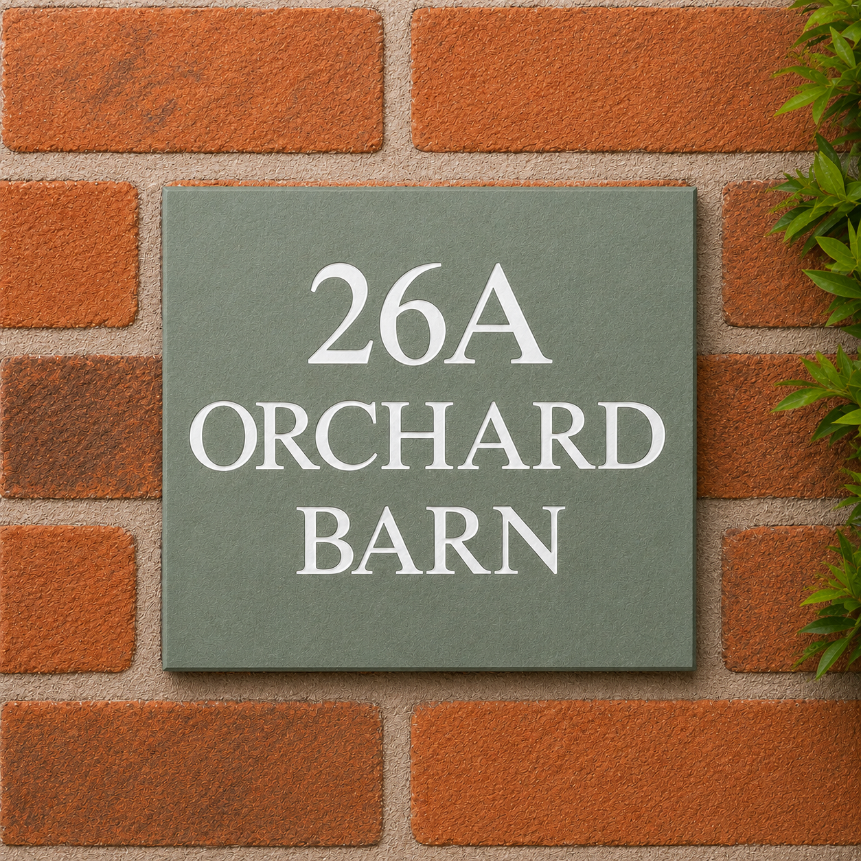 Smooth Slate House Sign