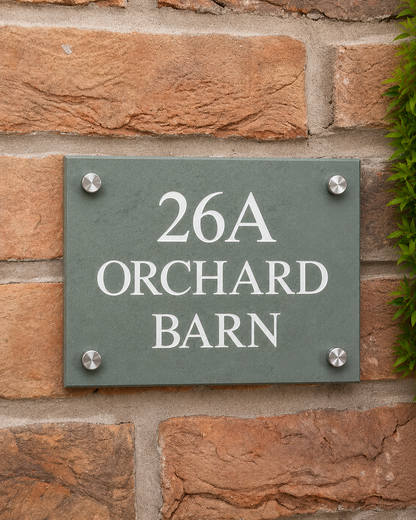 Smooth Slate House Sign