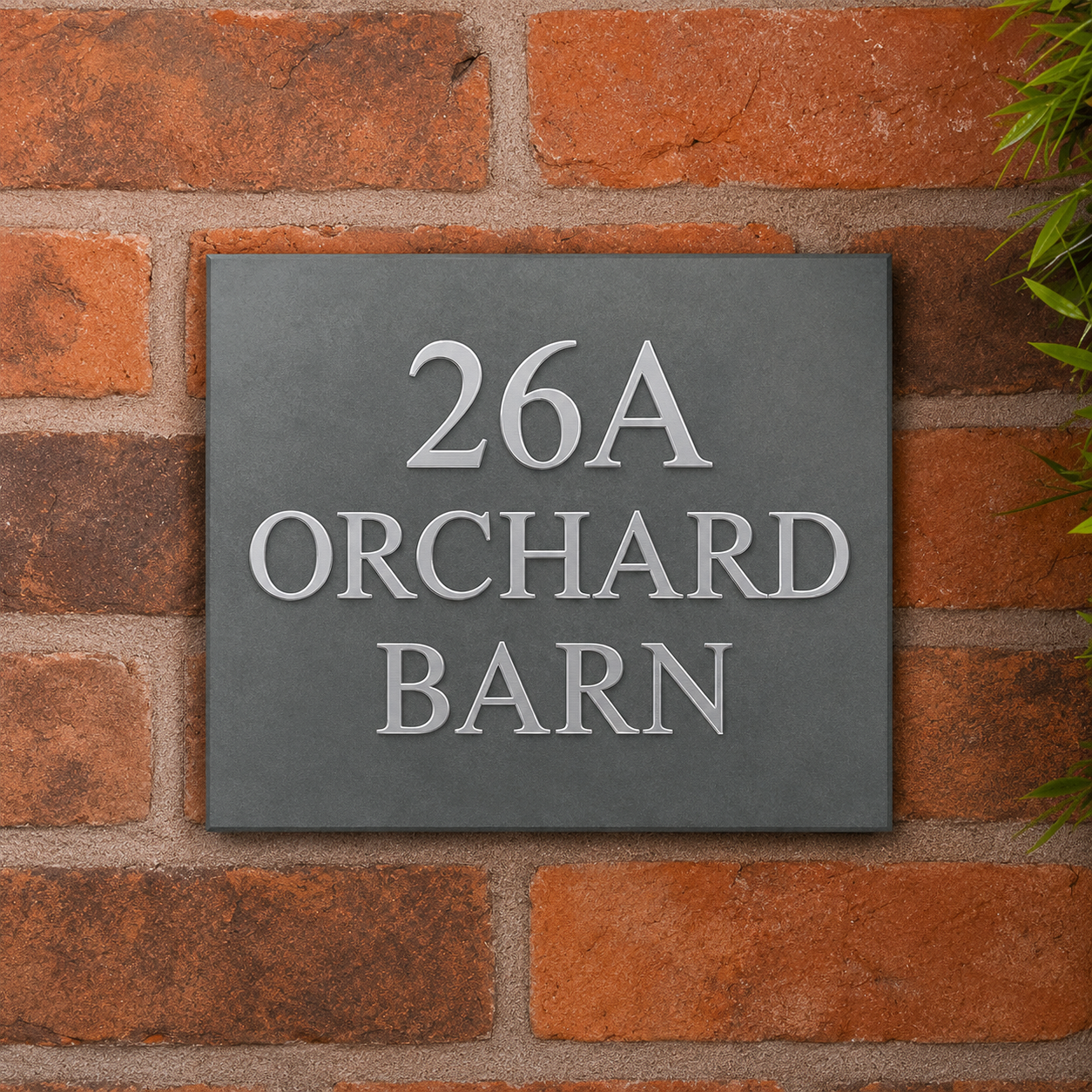 Smooth Slate House Sign