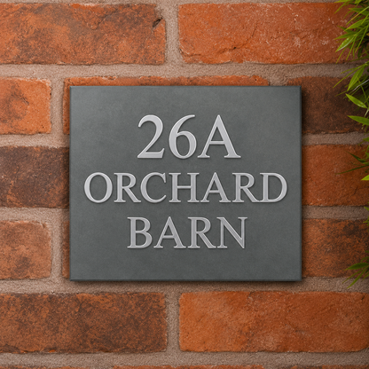 Smooth Slate House Sign