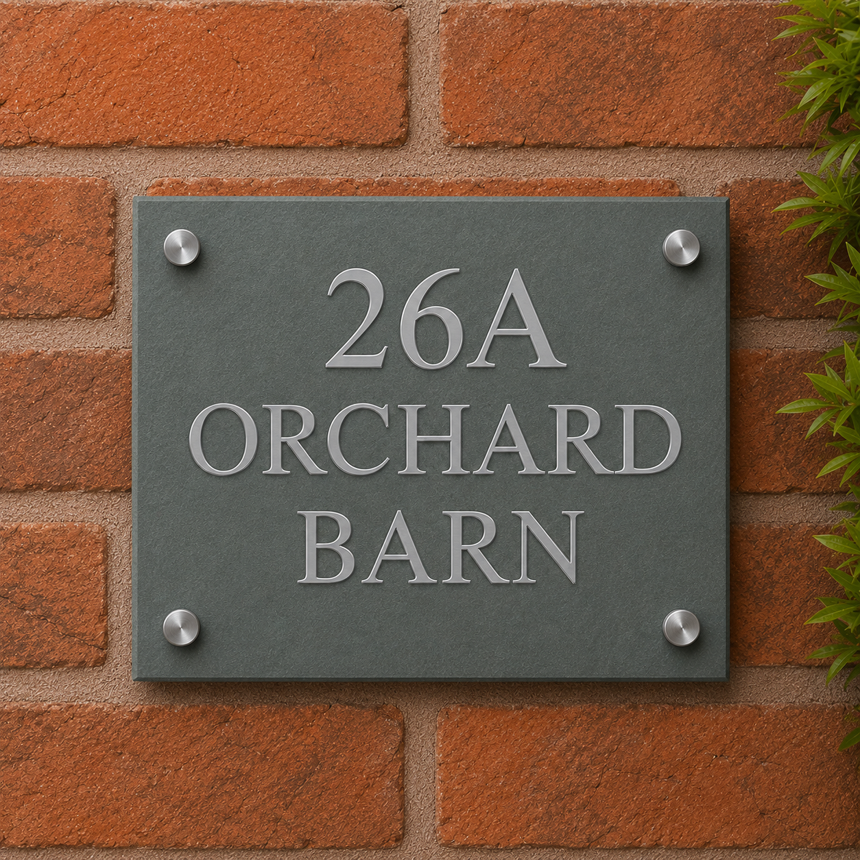 Smooth Slate House Sign