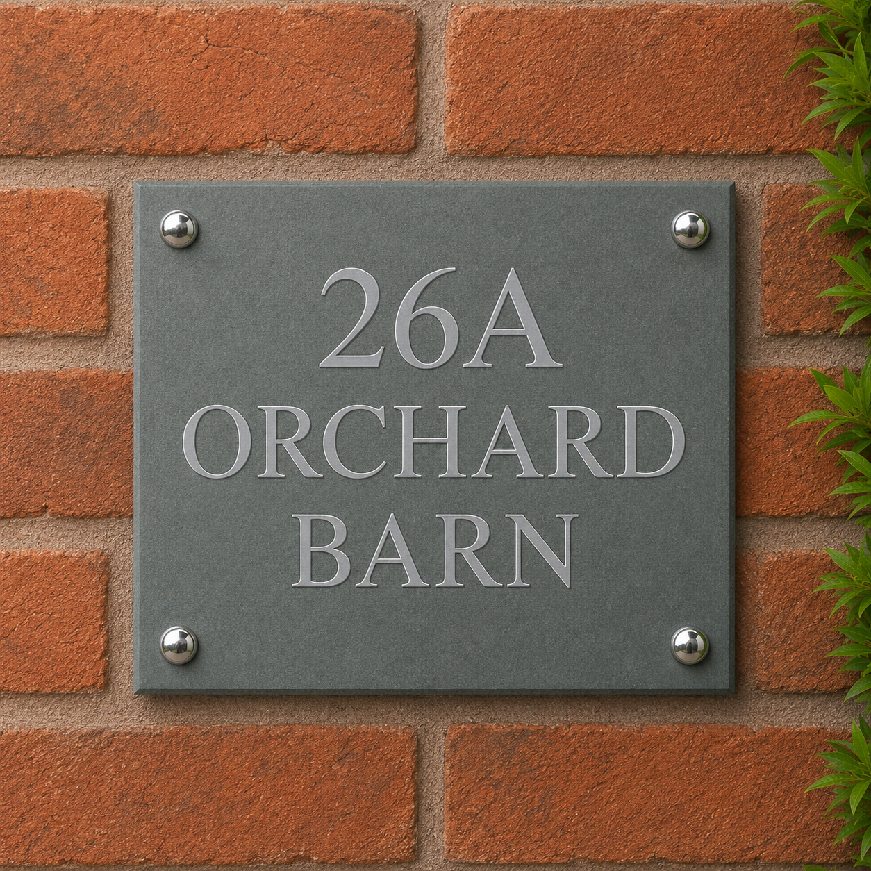Smooth Slate House Sign