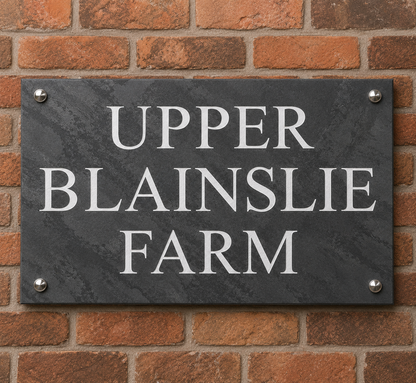 Smooth Slate House Sign