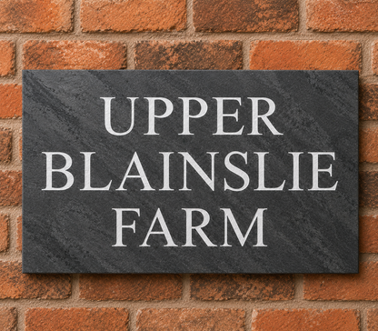 Smooth Slate House Sign