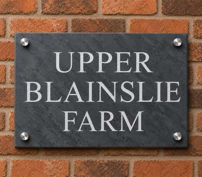 Smooth Slate House Sign