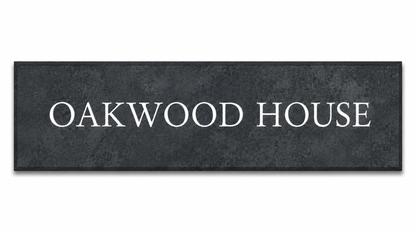 Smooth Slate House Sign