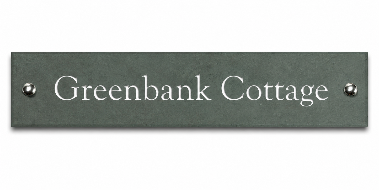 Smooth Slate House Sign