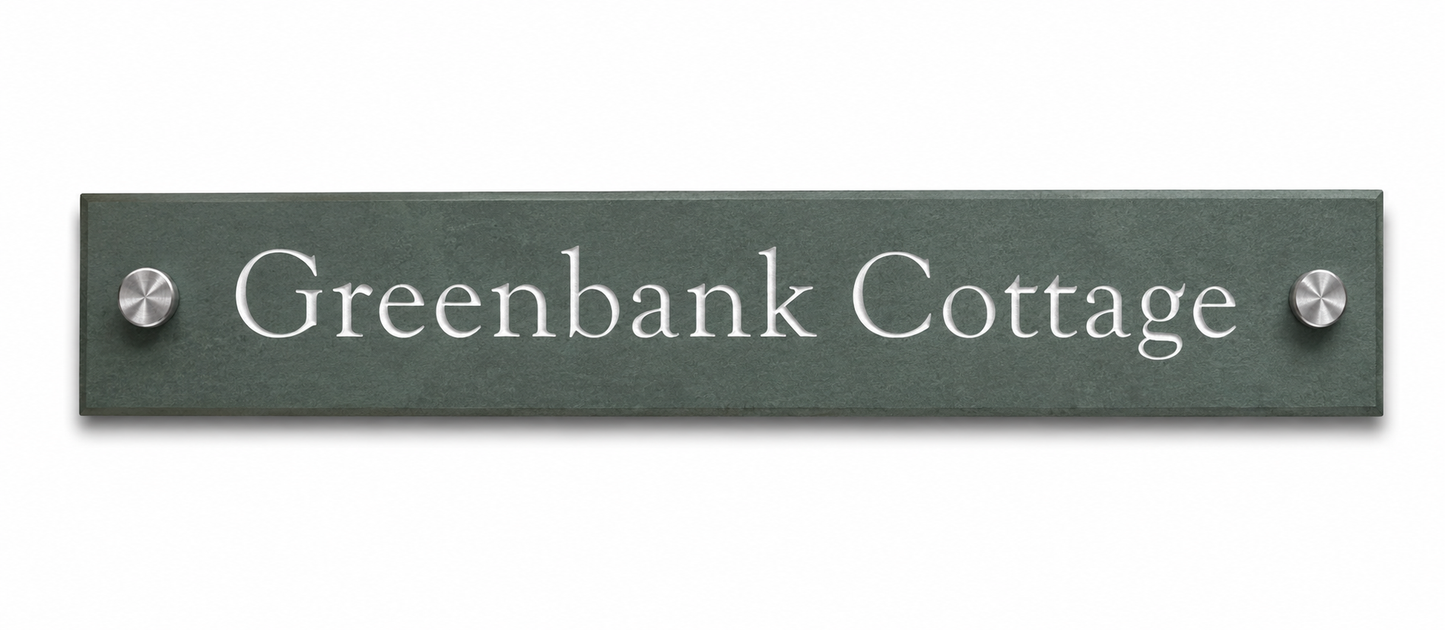 Smooth Slate House Sign