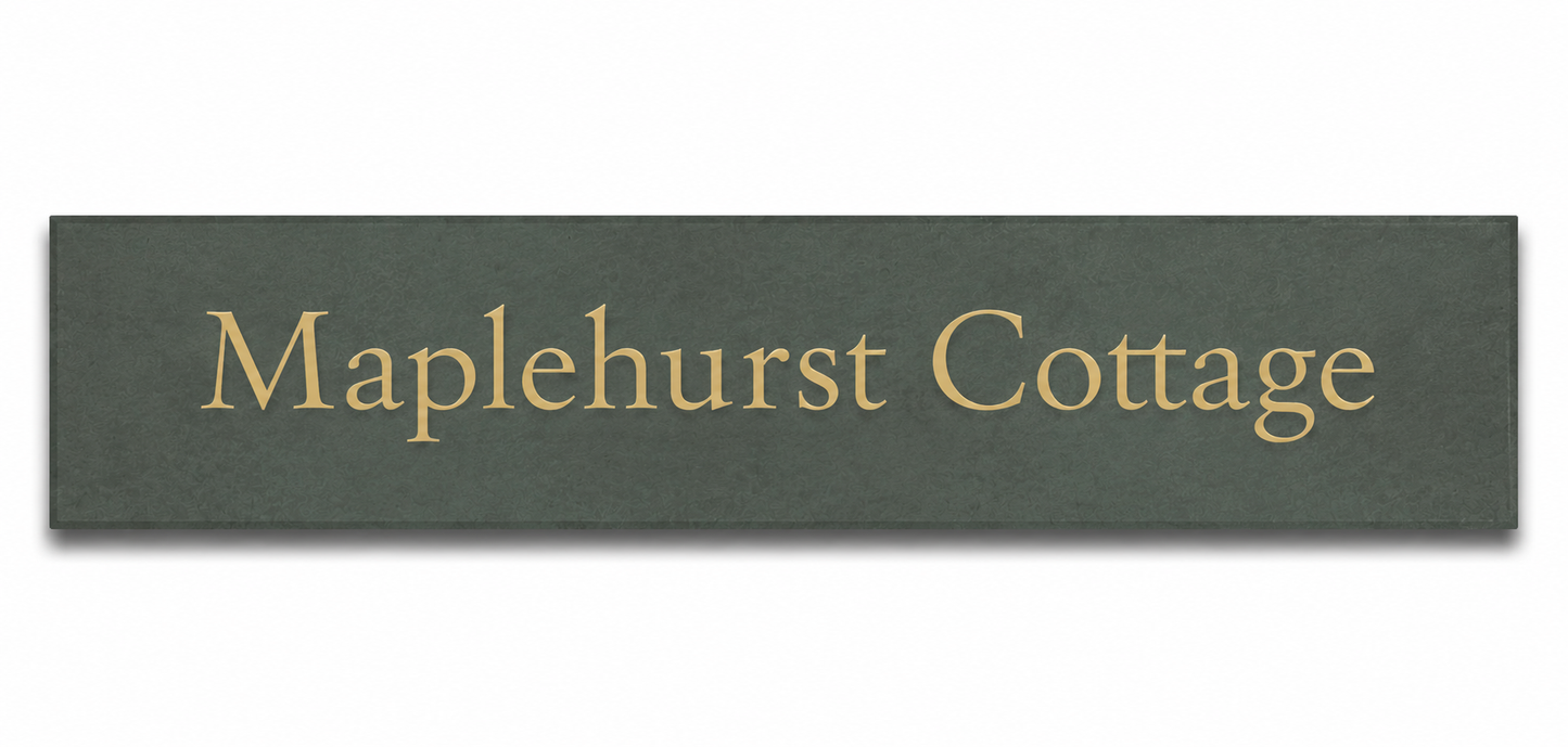 Smooth Slate House Sign