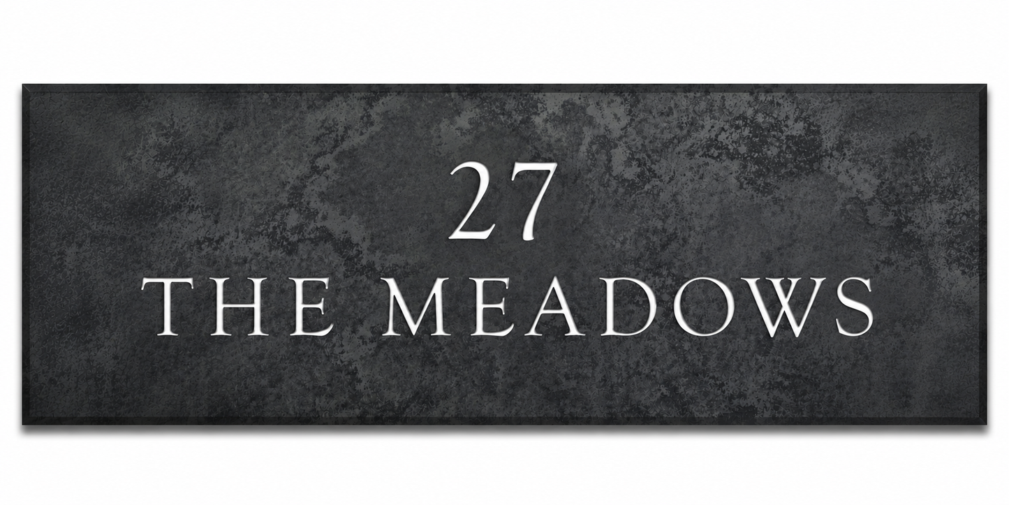 Smooth Slate House Sign