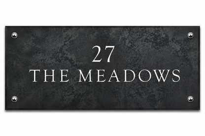 Smooth Slate House Sign