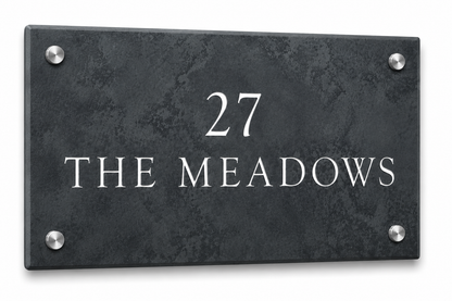 Smooth Slate House Sign