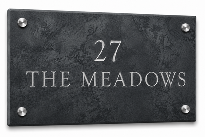 Smooth Slate House Sign