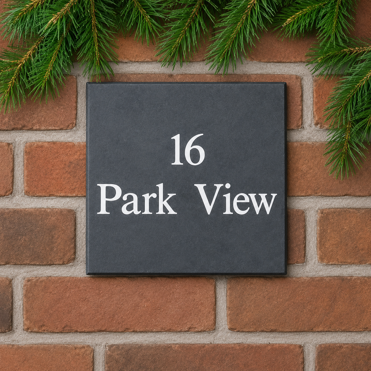 Smooth Slate House Sign